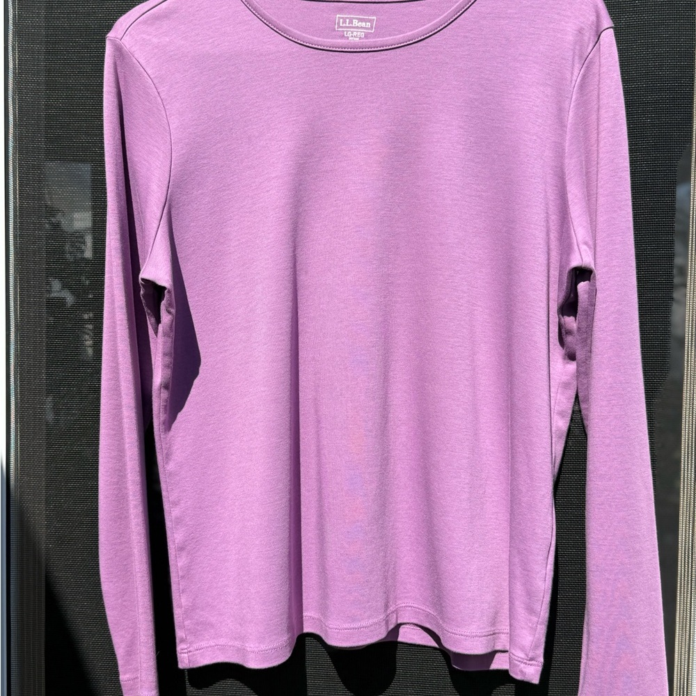 L.L. Bean Women's Long Sleeve Tee - Purple